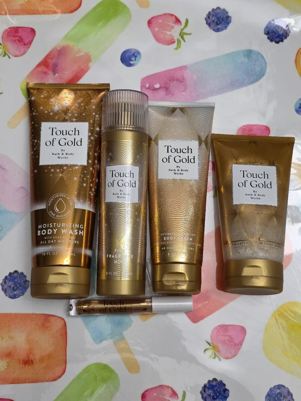 Bath & Body Works Touch of Gold 5 Piece Moisturizing Body Care Set NEW